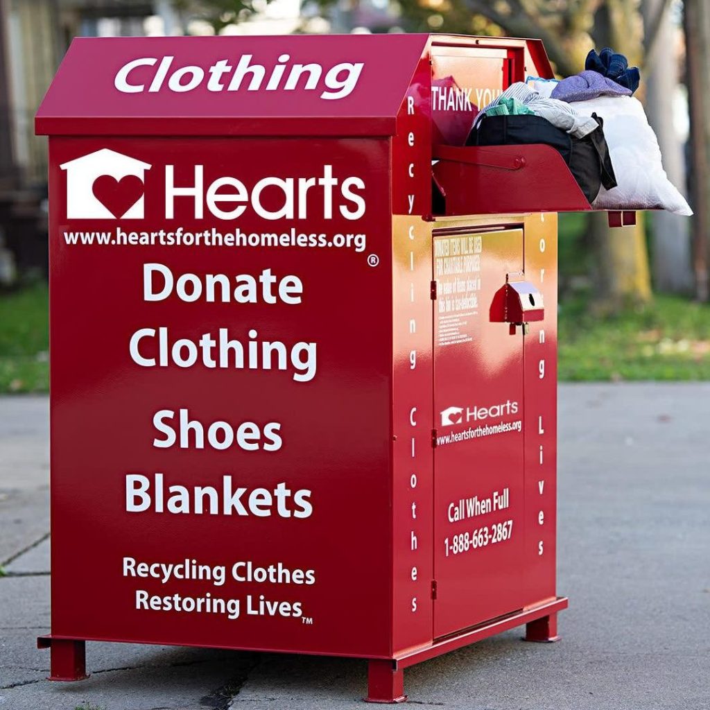 clothing donation bin